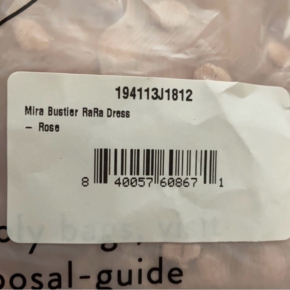 SPELL & THE GYPSY  Mira Bustier RaRa Dress ~ Rose (Pink). Small. NEW WITH TAGS - Picture 11 of 13